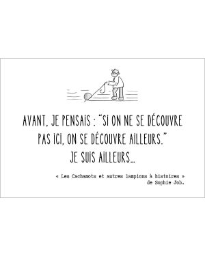 Petite carte – format 90 x 120 mm sur papier 300g – Sophie Job