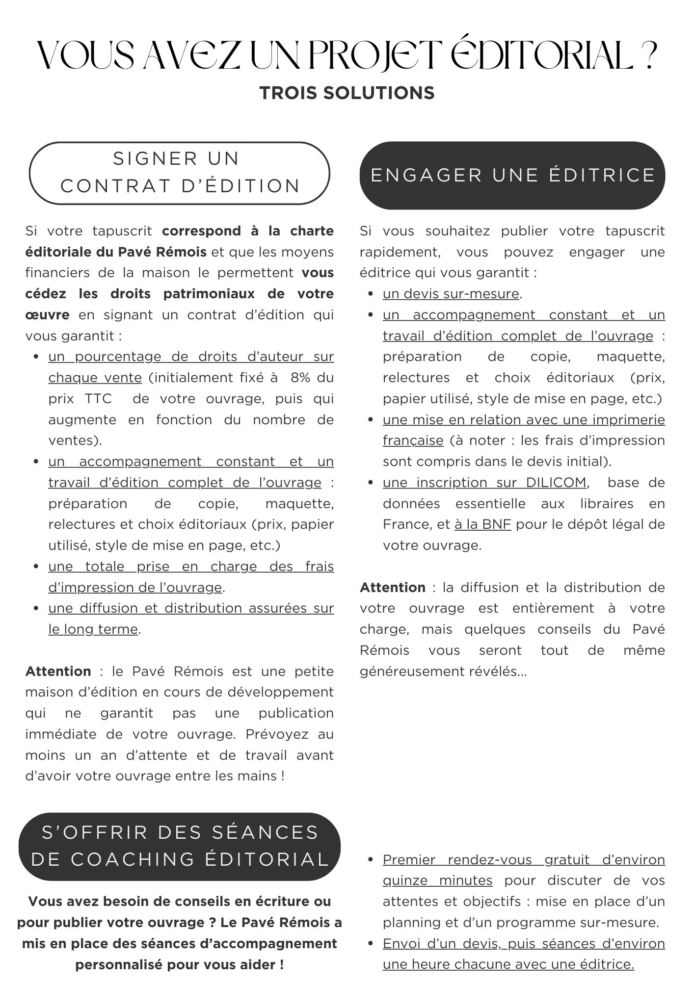 Projet éditorial